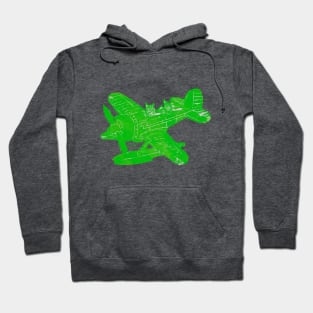 Little Floatplane, Green Hoodie